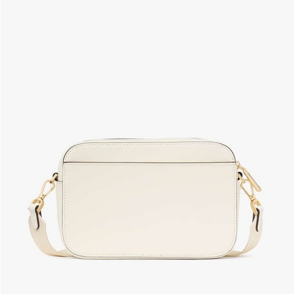 kate spade Madison Perforated Floral Butterfly Camera Crossbody Bag Meringue NWT - Picture 6 of 8